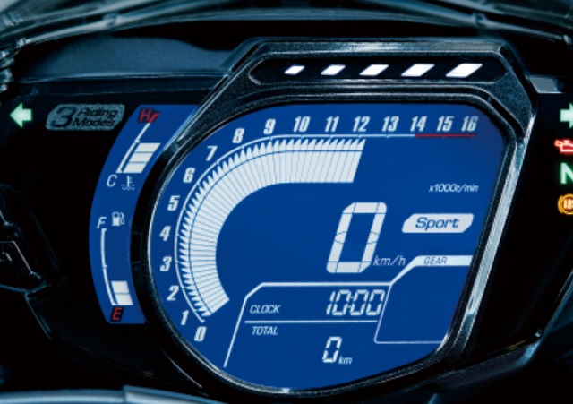 2021 Honda CBR250RR digital dash